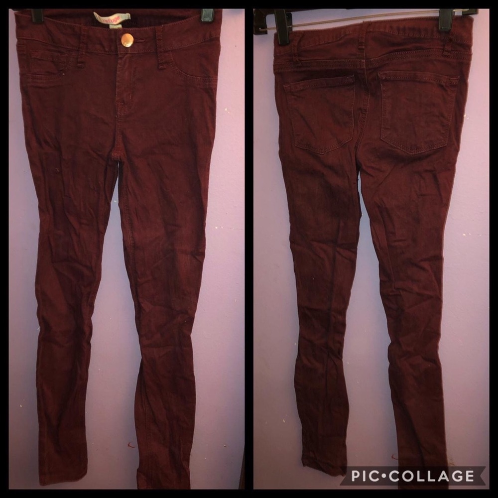 Women's Jeans Refuge Skin Tight Leggings Size 2 Purple